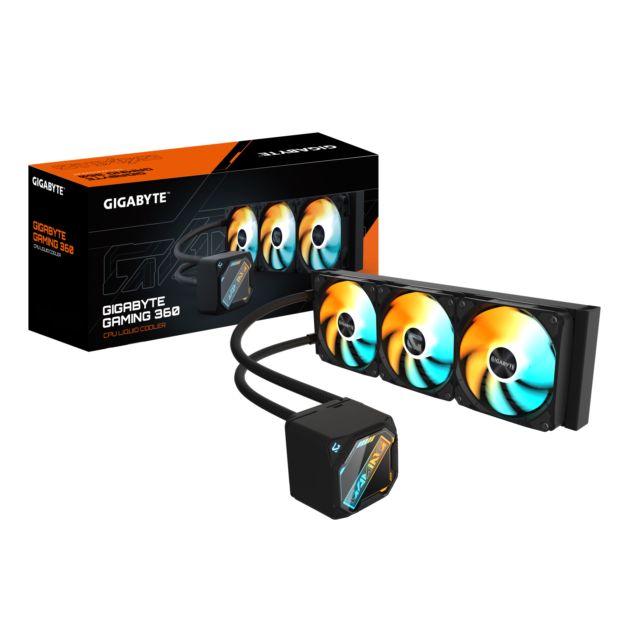 GIGABYTE GAMING 360 Processor Alles-in-één vloeistofkoeler 12 cm Zwart 1 stuk(s) (GP-GIGABYTEGME360) thumbnail