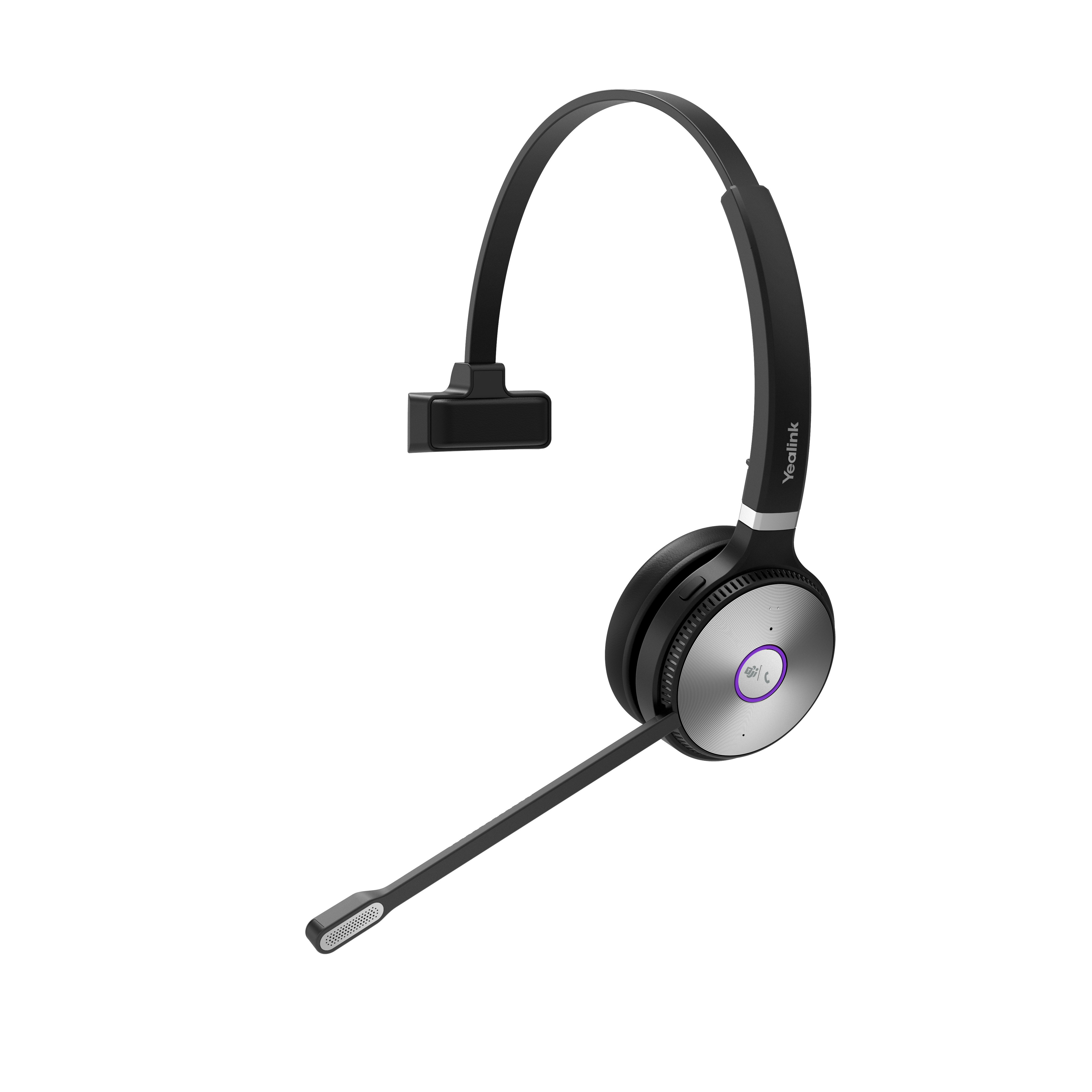 Yealink WHM621T Headset Draadloos Hoofdband Kantoor/callcenter Zwart (1308066) thumbnail