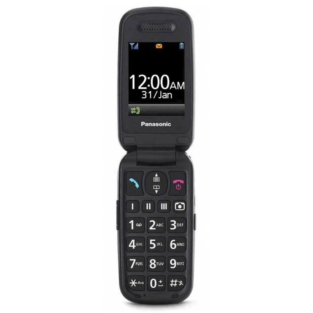 Panasonic KX-TU446 Senioren-Klapp-Handy Stoßfest Schwarz (KX-TU446EXB) (KX-TU446EXB) thumbnail