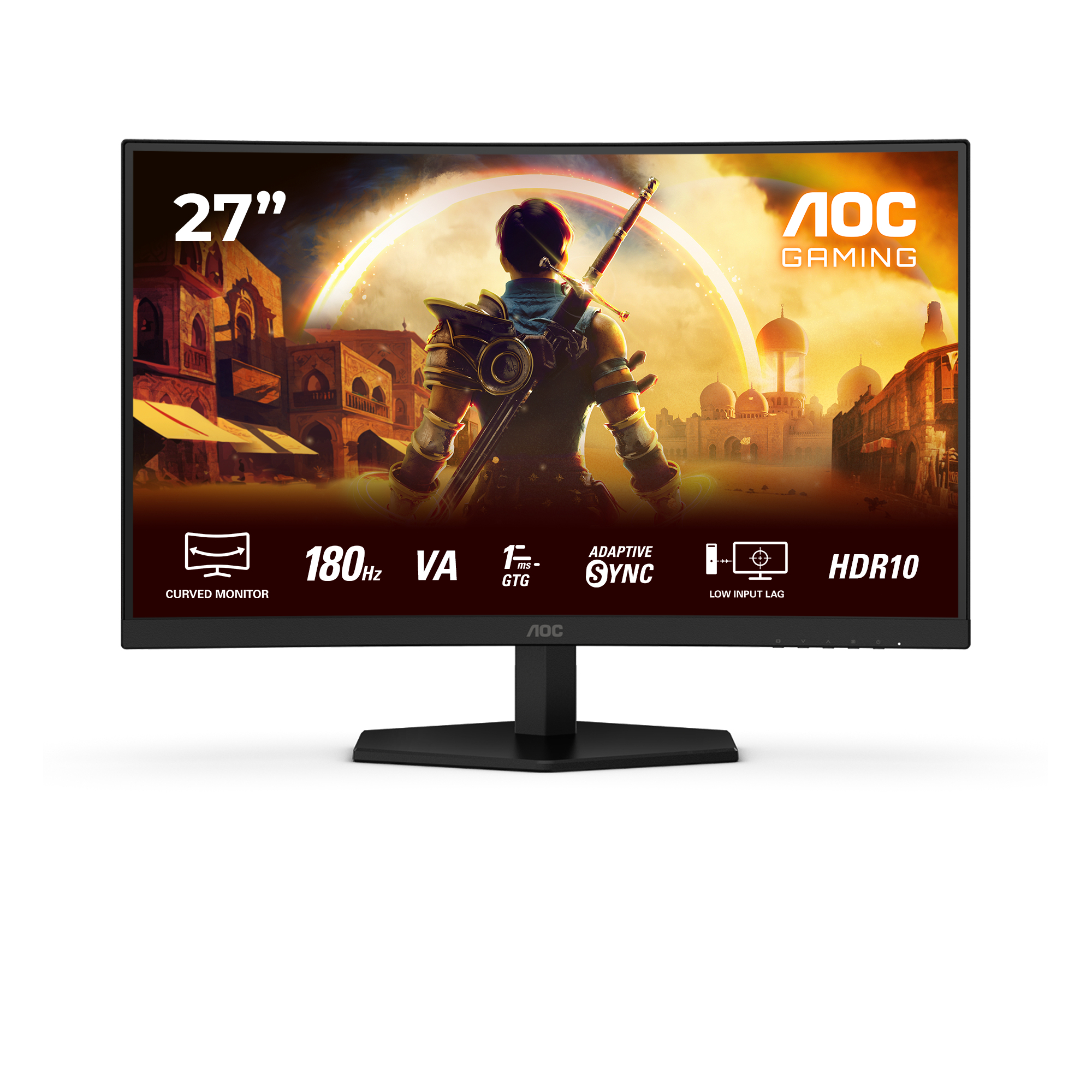 AOC G4 C27G42E computer monitor 68,6 cm (27) 1920 x 1080 Pixels Full HD LED Zwart, Rood (C27G42E) thumbnail