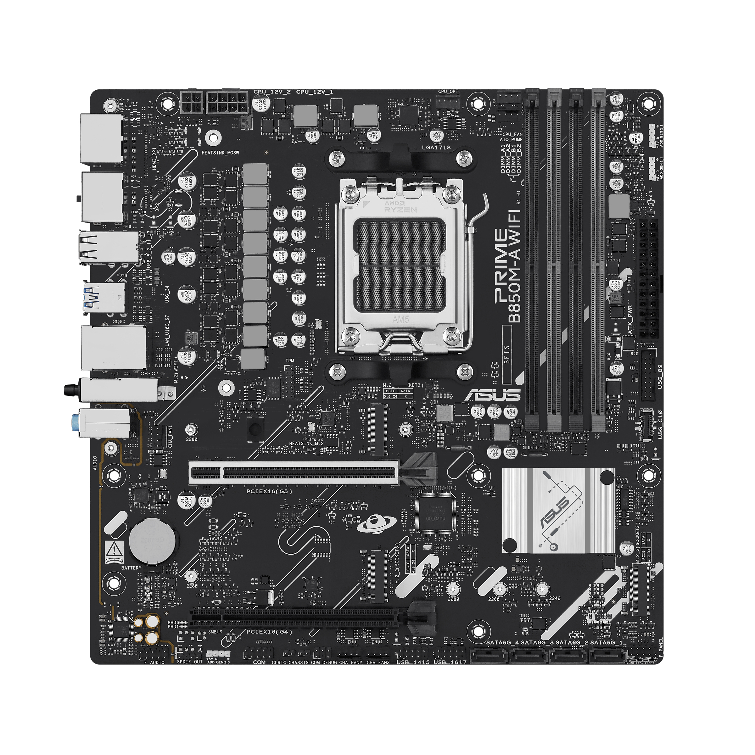 ASUS PRIME B850M-A WIFI AMD B850 Socket AM5 micro ATX (90MB1LN0-M0EAY0) thumbnail
