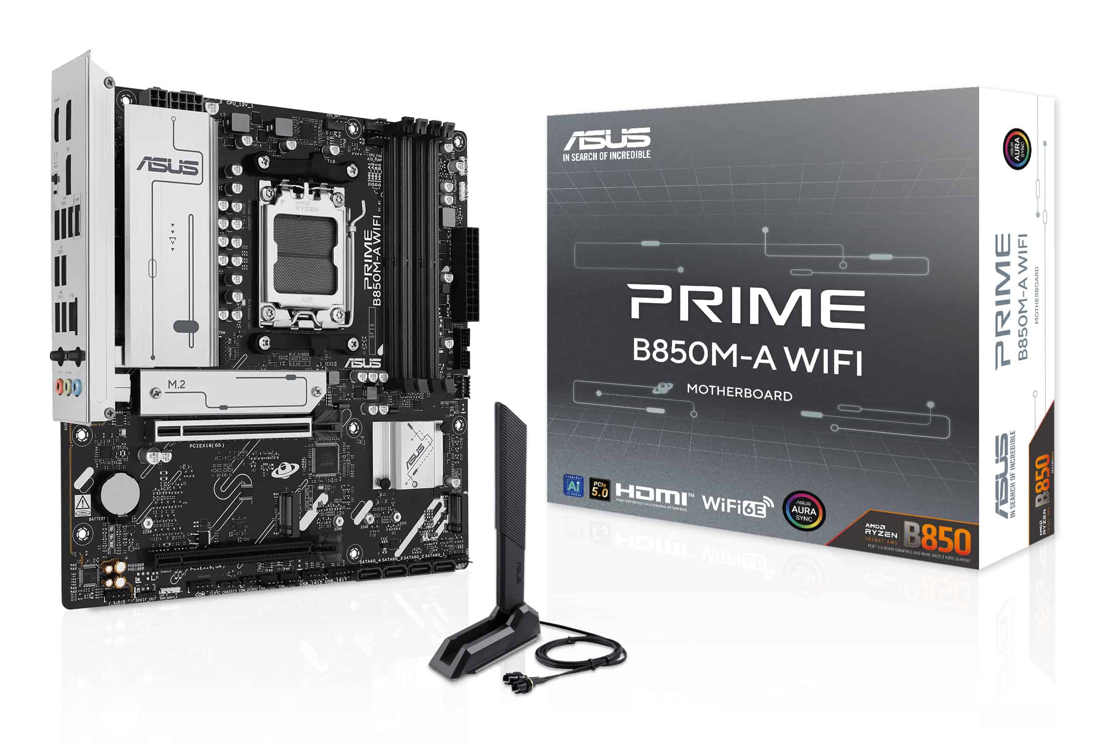 ASUS PRIME B850M-A WIFI AMD B850 Socket AM5 micro ATX (90MB1LN0-M0EAY0) thumbnail