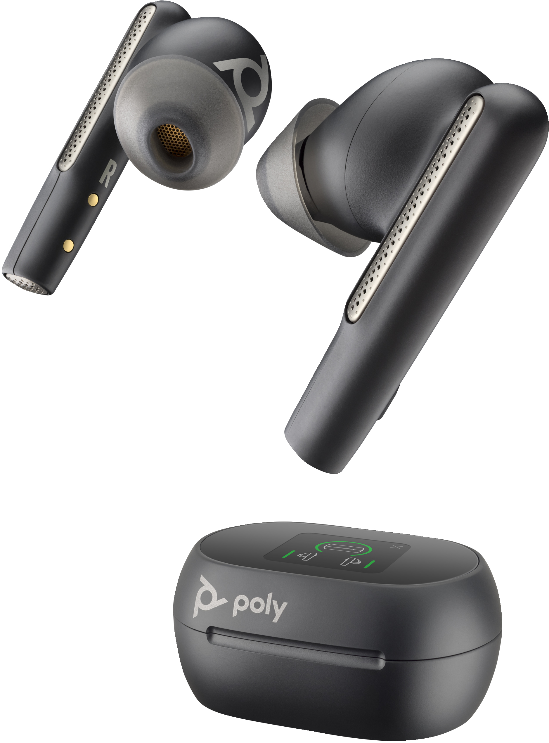 POLY Voyager Free 60+ UC Carbon Black Earbuds + BT700 USB-A-adapter + oplaadcase met touchscreen (7Y8G3AA) thumbnail