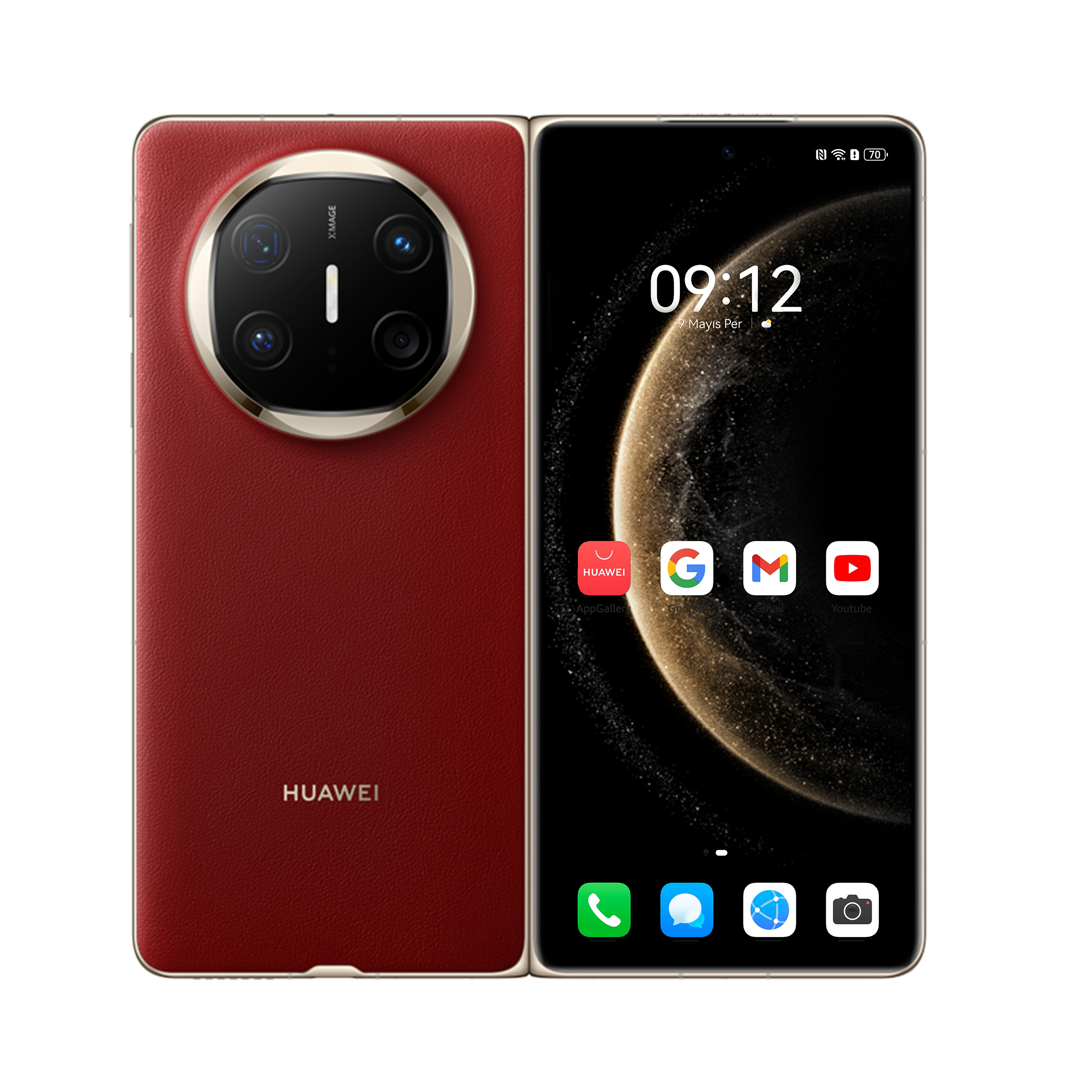 Huawei Mate X6 20,1 cm (7.93") Dual SIM 4G USB Type-C 12 GB 512 GB 5110 mAh Rood (51098DMB) thumbnail