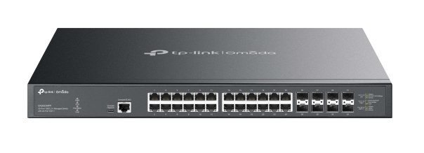 TP-Link Omada SX3832MPP netwerk-switch Managed L2+ 10G Ethernet (100/1000/10000) Power over Ethernet (PoE) DIN rail Zwart (SX3832MPP(UN)) thumbnail