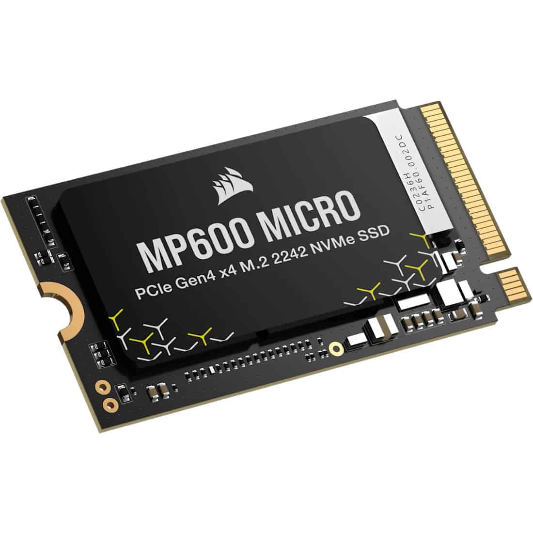 Corsair MP600 MICRO 2242 1TB NVMe Heatsink M.2 2242 / Gen4 PCIe x4 NVMe / 7000MBs Read, 6200MBs Write (CSSD-F1000GBMP600MCR2) thumbnail