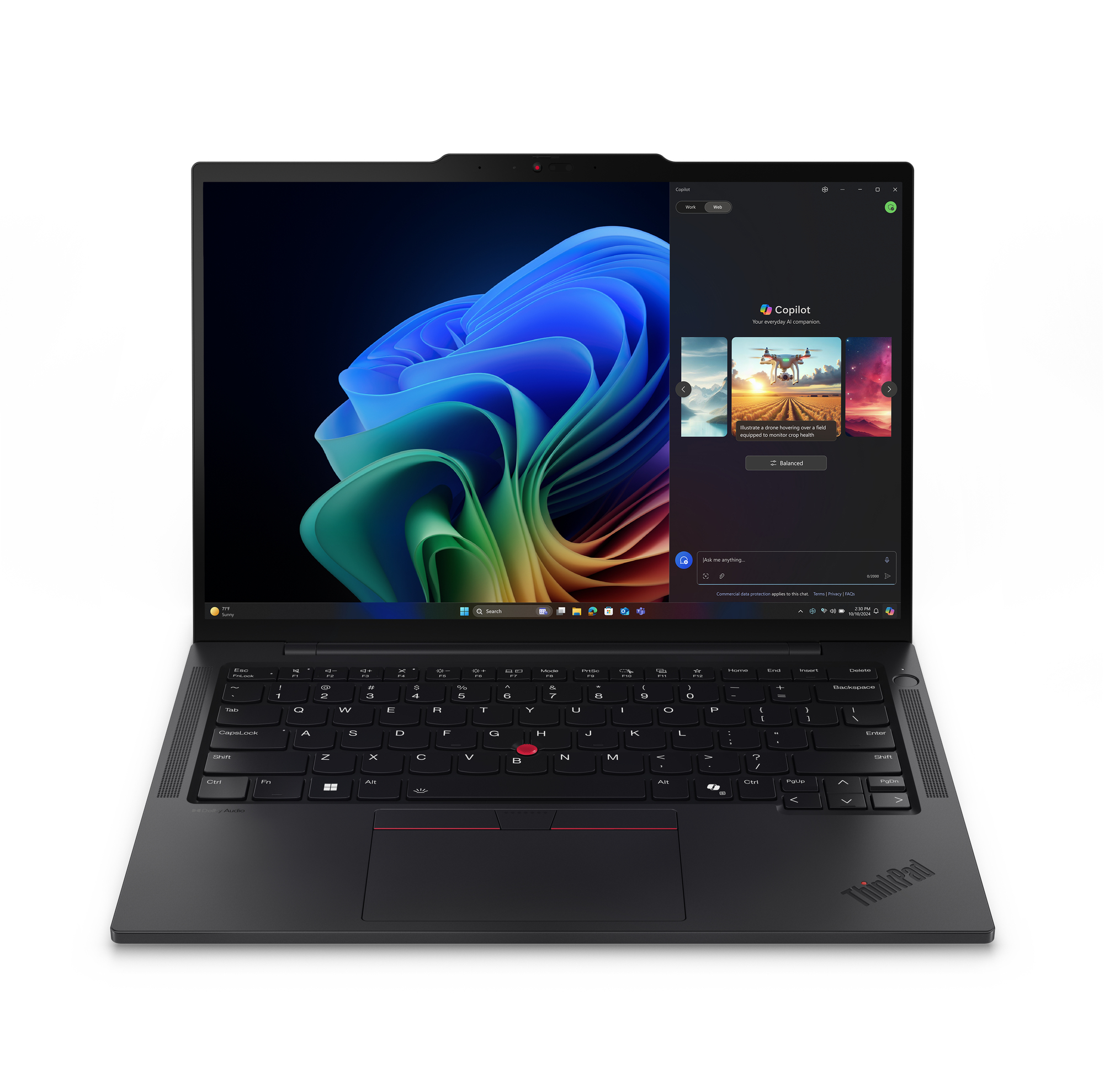 Lenovo ThinkPad T14s Gen 6 (AMD) Copilot+ PC AMD Ryzen AI 7 PRO 360 Laptop 35,6 cm (14) WUXGA 32 GB LPDDR5x-SDRAM 1 TB SSD Wi-Fi 7 (802.11be) Windows 11 Pro Belgisch Zwart (21M1000GMH) thumbnail