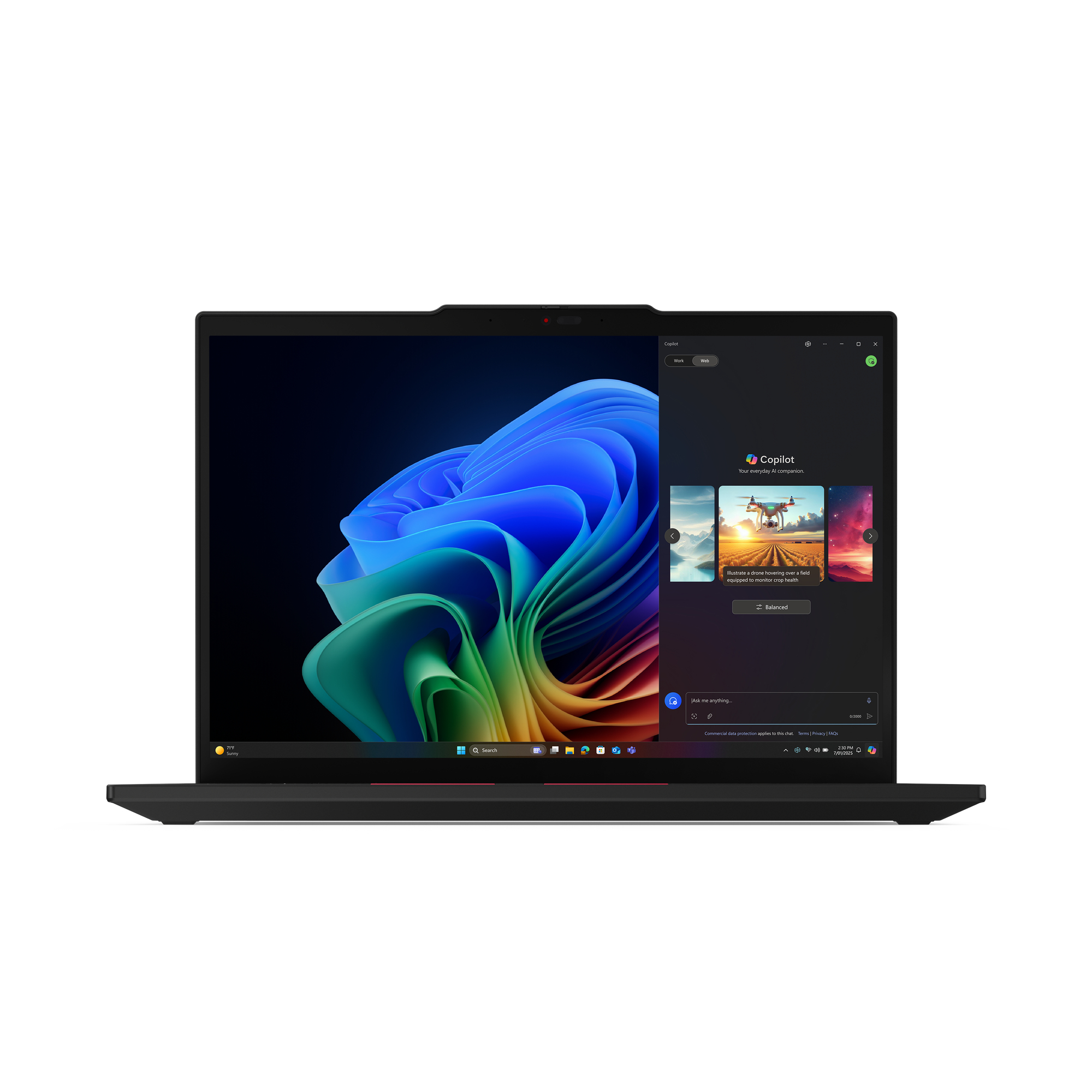 Lenovo ThinkPad T14 Gen 6 (AMD) Copilot+ PC AMD Ryzen AI 7 PRO 350 35,6 cm (14) WUXGA 32 GB DDR5-SDRAM 1 TB SSD Wi-Fi 7 (802.11be) Windows 11 Pro Engels Zwart (21QJ005EMH) thumbnail