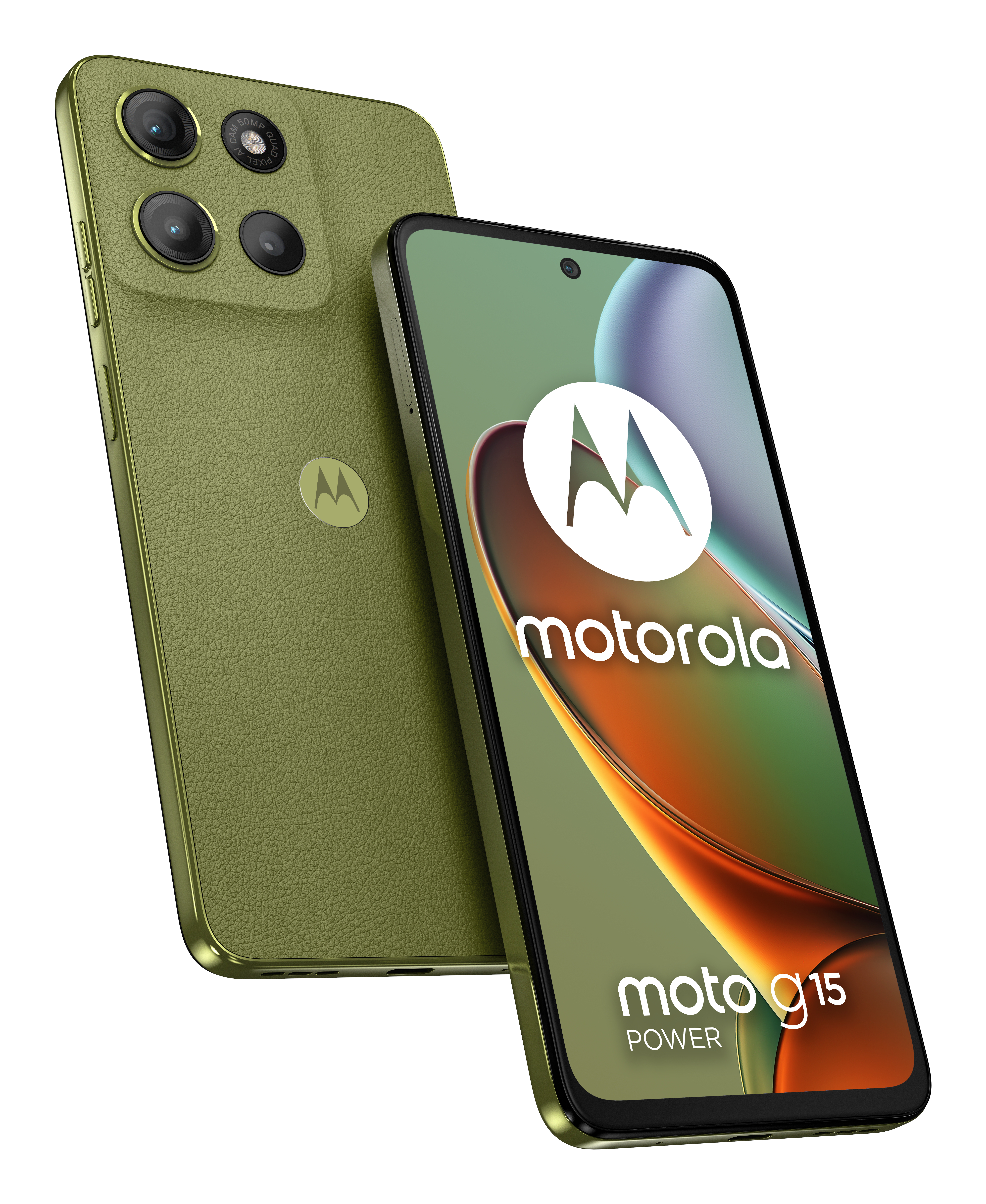 Motorola moto g15 power 17,1 cm (6.72) Dual SIM Android 15 4G USB Type-C 8 GB 256 GB 6000 mAh Groen (PB6G0002PL) thumbnail