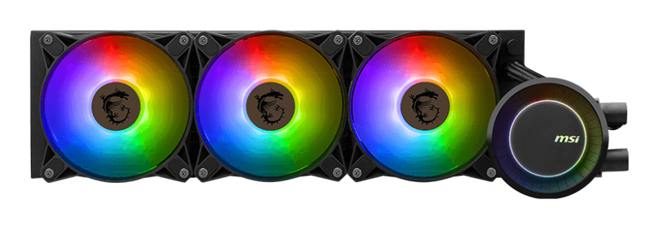 MSI MAG CORELIQUID E360 koelsysteem voor computers Moederbord, Processor Kit voor vloeistofkoeling 12 cm Zwart (306-7ZW6E11-C24) thumbnail MSI MAG CORELIQUID E360 koelsysteem voor computers Moederbord, Processor Kit voor vloeistofkoeling 12 cm Zwart (306-7ZW6E11-C24) thumbnail