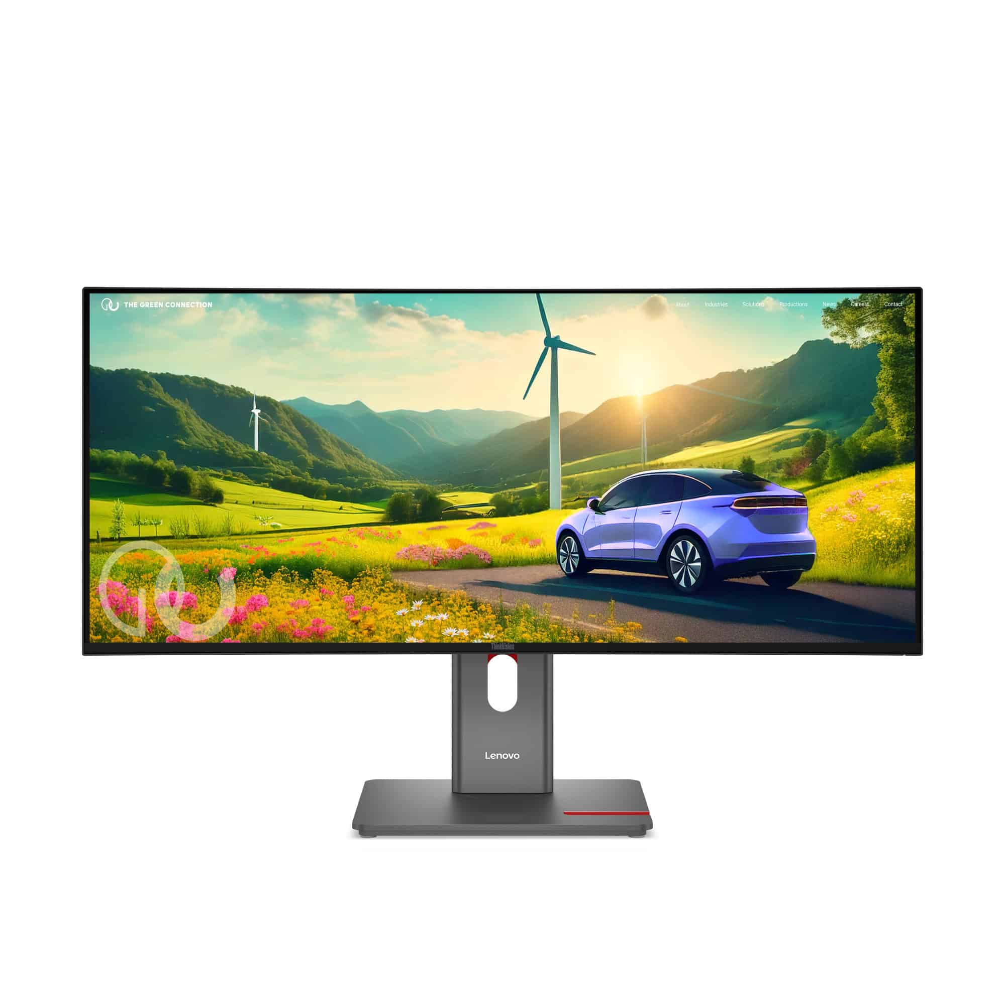 Lenovo ThinkVision P34WD-40 LED display 86,4 cm (34) 3440 x 1440 Pixels Wide Quad HD LCD Zwart (64ADGAT1EU) thumbnail