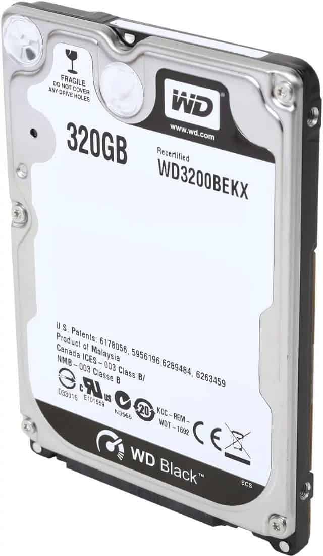 Western Digital 320GB BLACK 16MB 9.5MM (WD3200BEKX) thumbnail