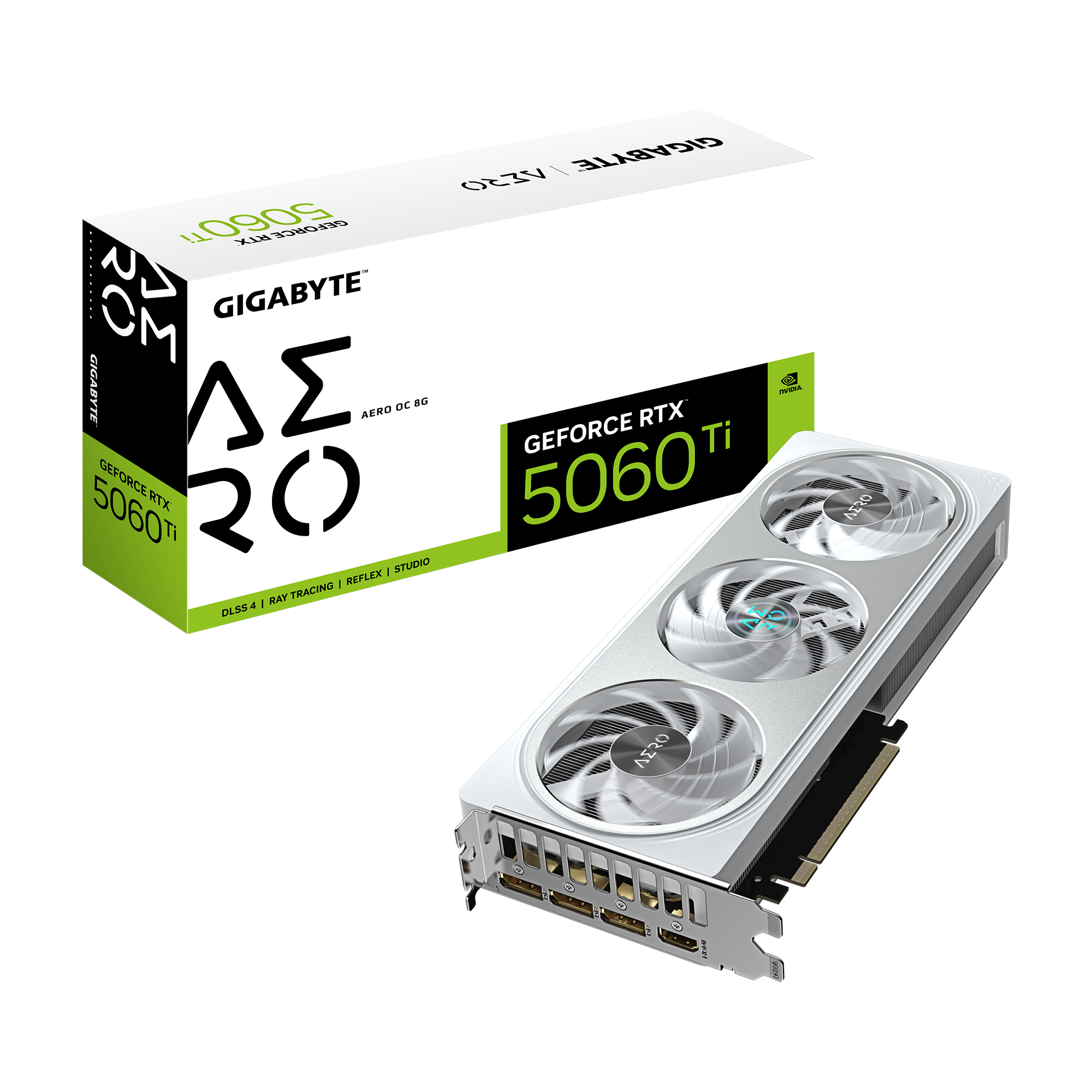 GIGABYTE GeForce RTX 5060 Ti AERO OC 8G NVIDIA 8 GB GDDR7 (GV-N506TAERO OC-8GD) thumbnail