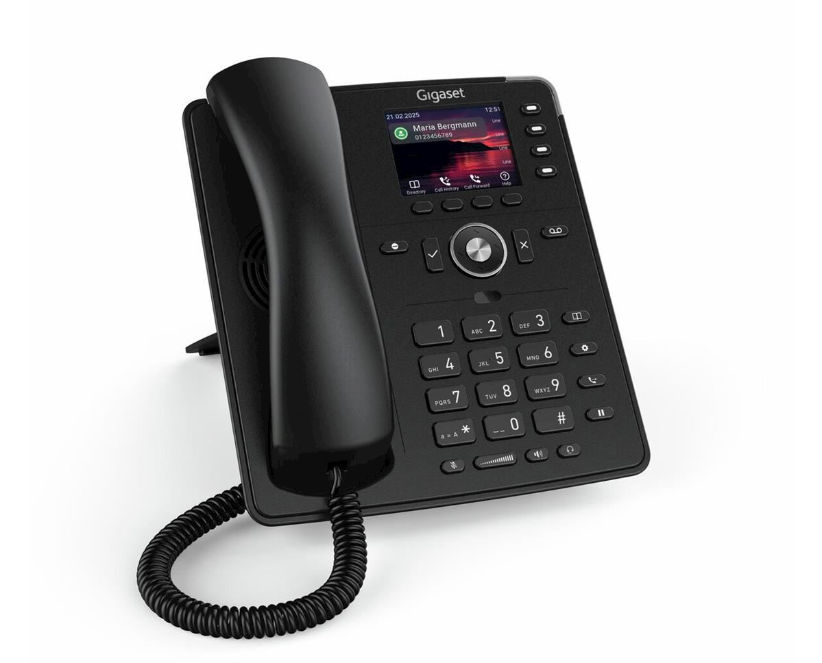 GIGASET P710 IP PRO IP Tischtelefon 7.1 cm 2.8 Zoll TFT-Farbdisplay Freisprechen Kopfhreranschluss 2x RJ45 inkl. PoE (S30853-H4101-R101) thumbnail