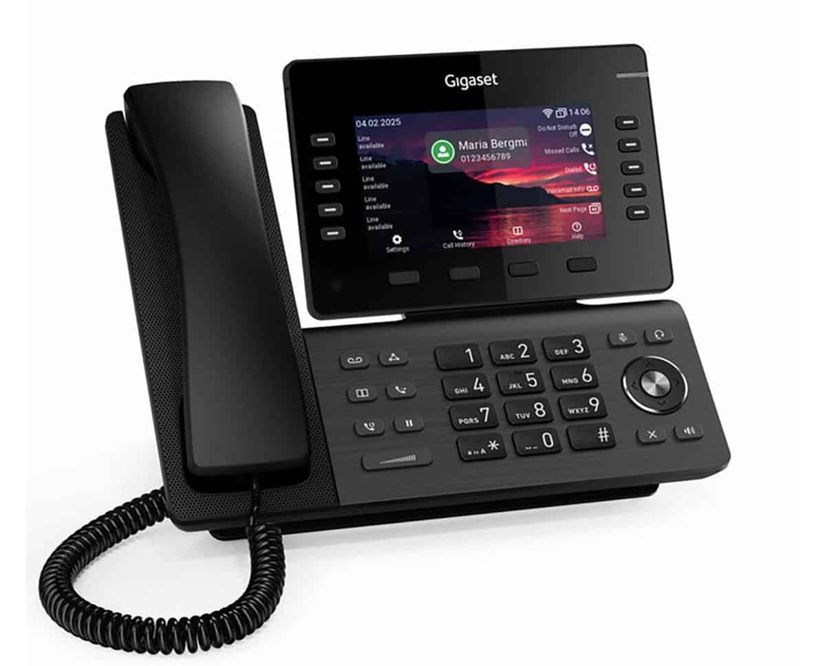 GIGASET P855BW IP PRO IP Tischtelefon 12.7 cm 5 Zoll TFT-Farbdisplay 3x USB Bluetooth WLAN Anschluss fr P800 KEY PRO Ex. Module  (S30853-H4109-R101) thumbnail