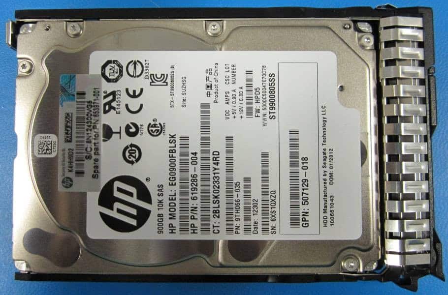 HP 900GB hot-plug dual-port SAS HDD interne harde schijf 10000 RPM 2.5 (653971-001-RFB) thumbnail HP 900GB hot-plug dual-port SAS HDD interne harde schijf 10000 RPM 2.5 (653971-001-RFB) thumbnail