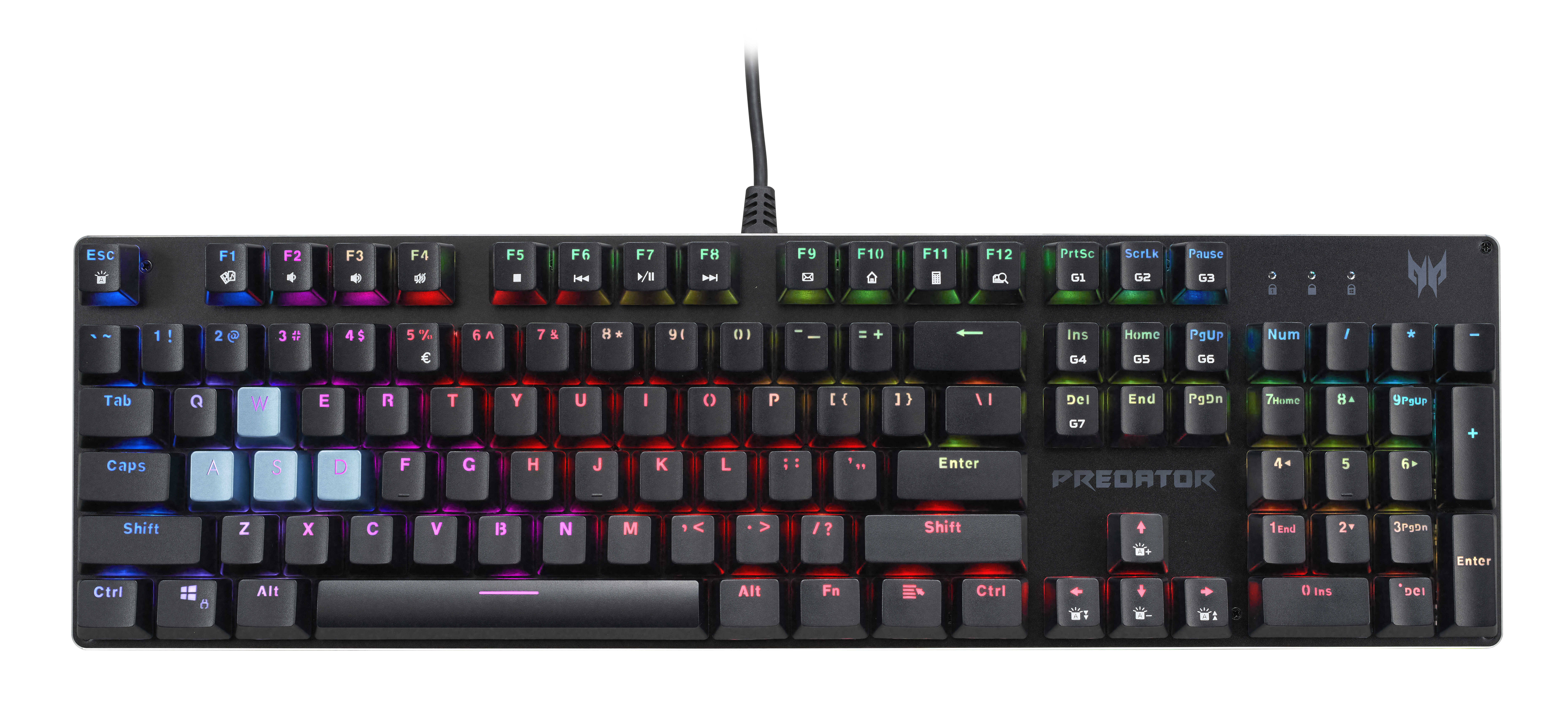 Acer Predator Aethon 303 toetsenbord Gamen USB QWERTY US International Zwart (GP.KBD11.048) thumbnail