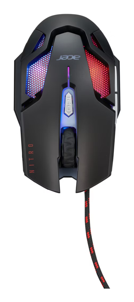 Acer Nitro Gaming NMW200 Black muis Gamen Ambidextrous USB Type-A Optisch 7200 DPI (GP.MCE11.039) thumbnail