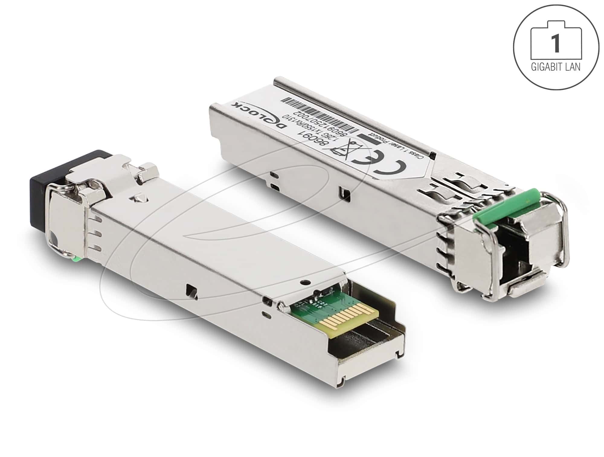DELOCK SFP Modul 1000Base-BX SM TX 1550 / RX 1310 nm DDM (86091) thumbnail