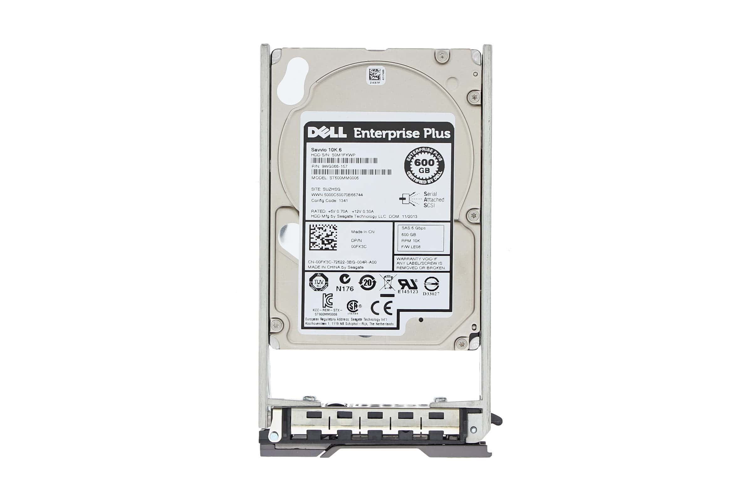 Dell 600GB 10K 2.5 SAS 6G (0FK3C-COMPELLENT-RFB) thumbnail