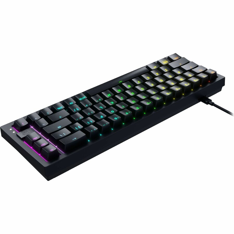CHERRY XTRFY K5V2 65 percent KEYBOARD CO (CX-K5V2-RGB-CPT-BLACK-R-FRA) thumbnail