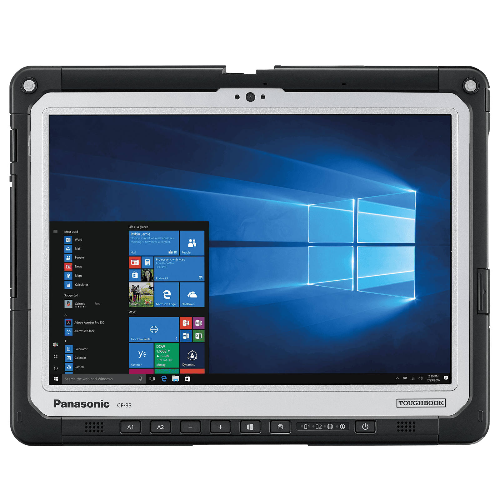 Panasonic TOUGHBOOK 33, 30.5 cm (12''), digitizer, USB, USB-C, RS232, BT, Ethernet, WLAN, eSIM, 4G, Intel Core i5, SSD, Win. 10  (CF-33GEPFVME) thumbnail