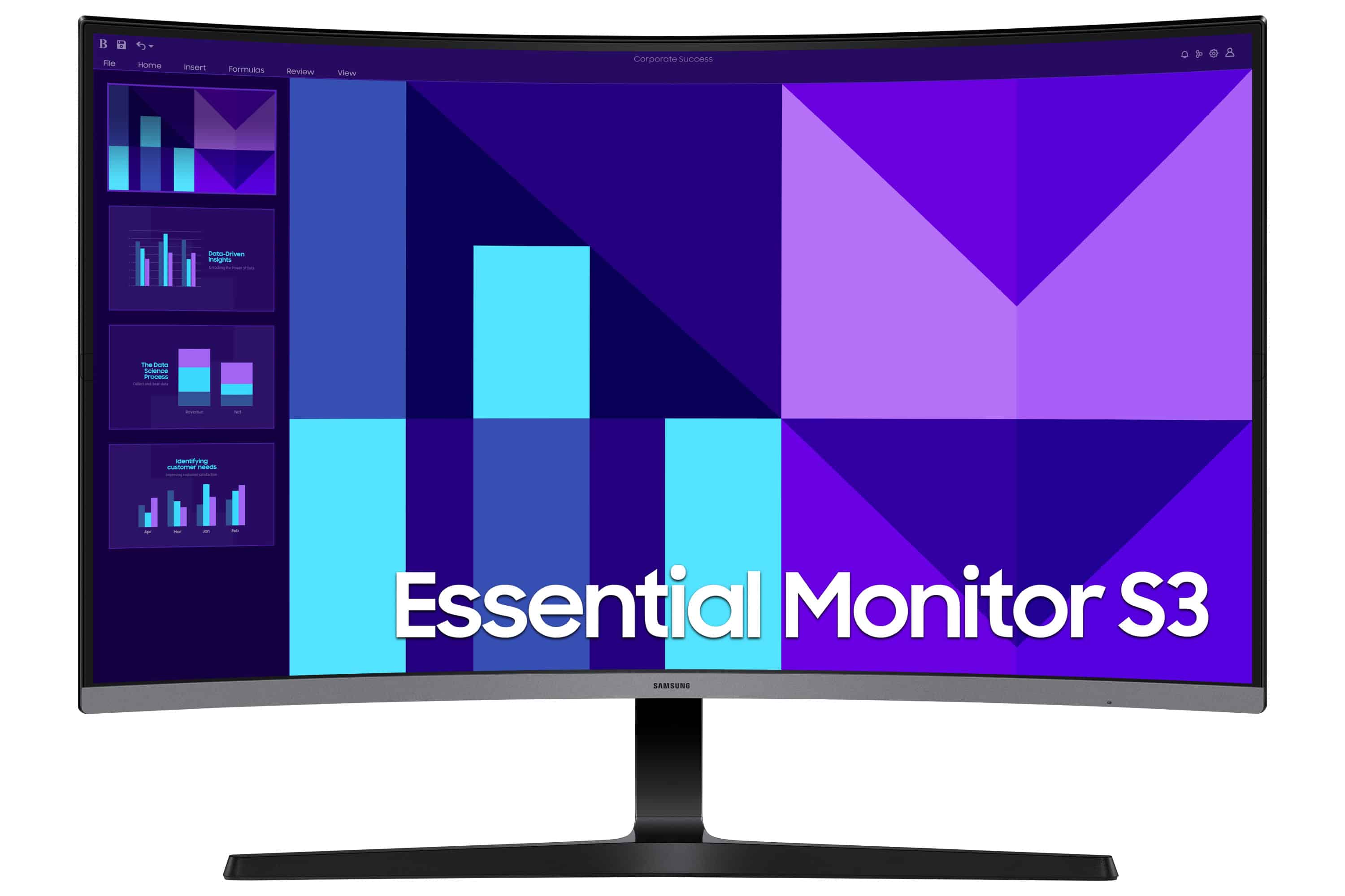 Samsung 32 Essential Monitor S3 S39GD Full HD 100Hz (LS32D396GAUXEN) thumbnail