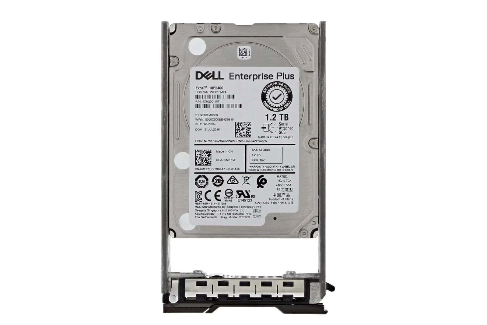 Dell 1.2TB 2.5 10K 12G SAS HDD (0MFK2F-RFB) thumbnail