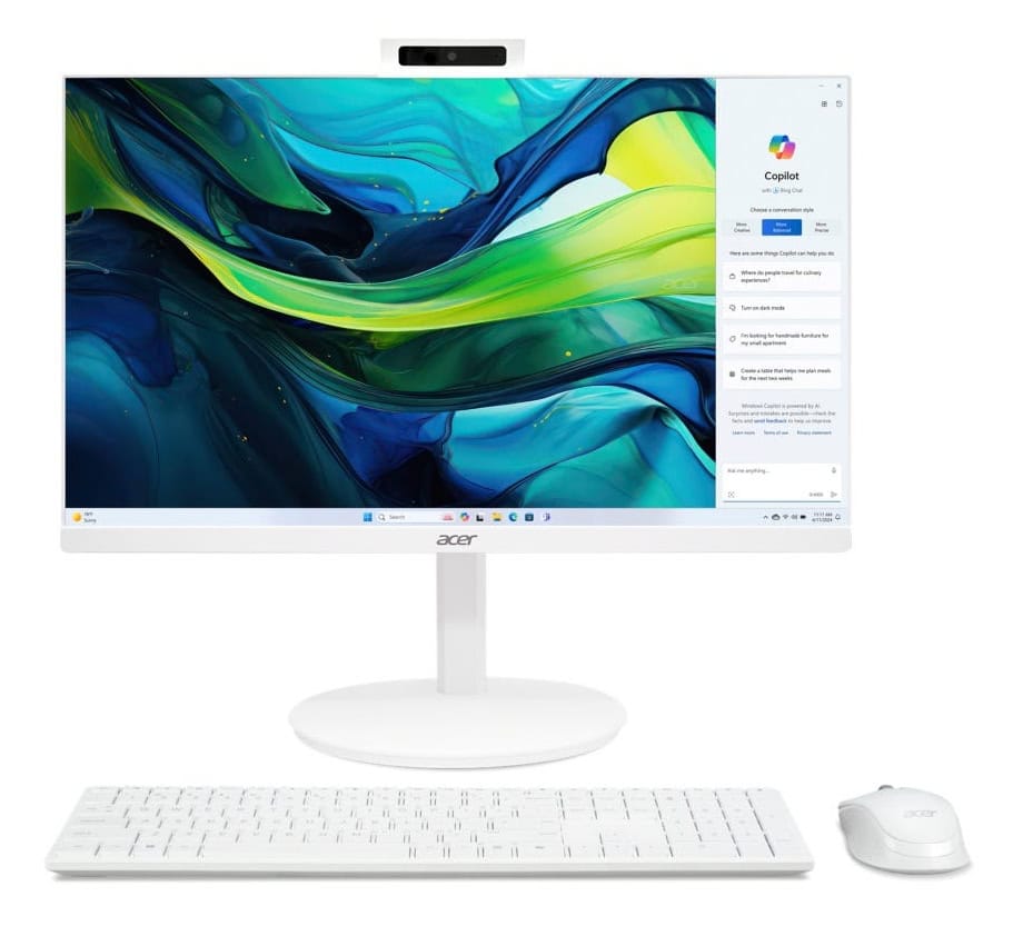 Acer Aspire C24-1YE13U5UNH Intel® Core™ i5 i5-1334U 60,5 cm (23.8") 1920 x 1080 Pixels Alles-in-één-pc 16 GB DDR4-SDRAM 512 GB SSD Windows 11 Home Wi-Fi 6 (802.11ax) Wit (DQ.BNCEG.002) thumbnail
