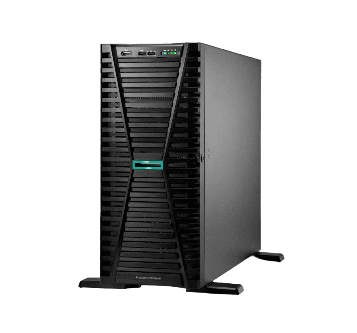 HP ProLiant ML110 Gen11 - Tower - Xeon Silver 4514Y 2GHz - 64GB RAM - 2x 480GB SSD - 1-Way - Hot-Swap (P83112-425) thumbnail