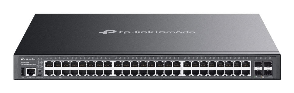 TP-Link Omada SG5452XMPP netwerk-switch Managed L3 Gigabit Ethernet (10/100/1000) Power over Ethernet (PoE) Zwart (SG5452XMPP(UN)) thumbnail TP-Link Omada SG5452XMPP netwerk-switch Managed L3 Gigabit Ethernet (10/100/1000) Power over Ethernet (PoE) Zwart (SG5452XMPP(UN)) thumbnail