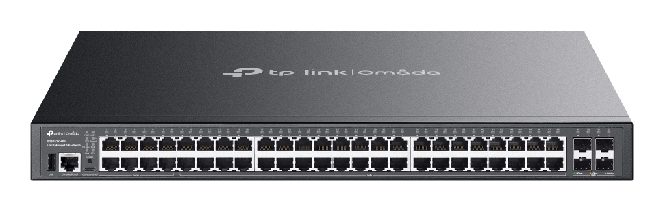 TP-Link Omada SG5452XMPP netwerk-switch Managed L3 Gigabit Ethernet (10/100/1000) Power over Ethernet (PoE) Zwart (SG5452XMPP(UN)) thumbnail