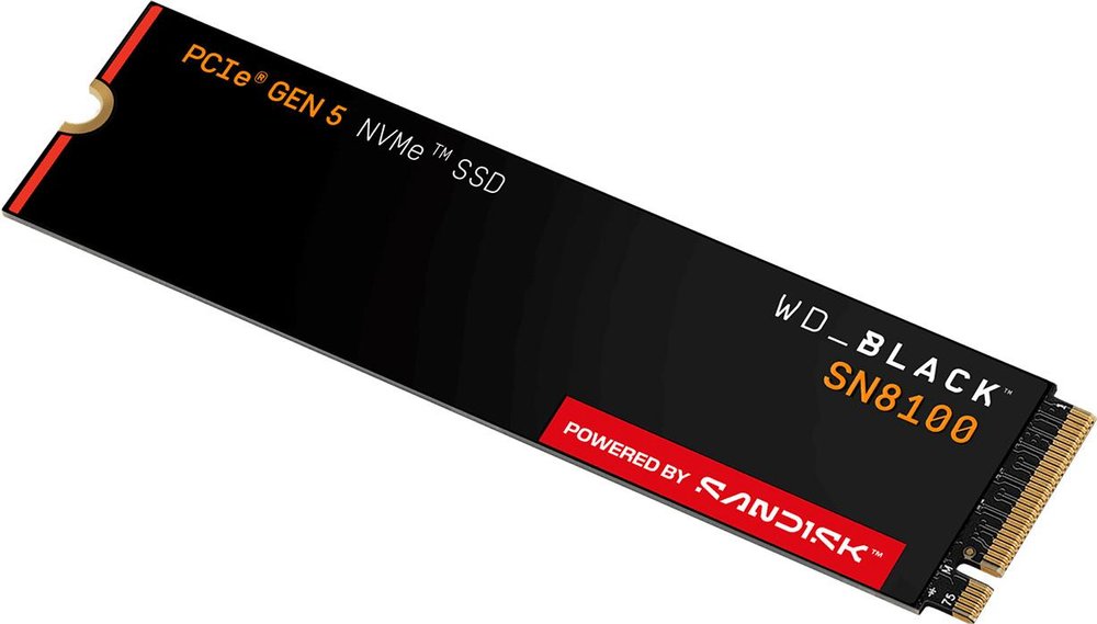 Sandisk WD Black 2TB SN8100 PCIe 5.0x4 NVMe M.2 (WDS200T1X0M-00CMT0) thumbnail