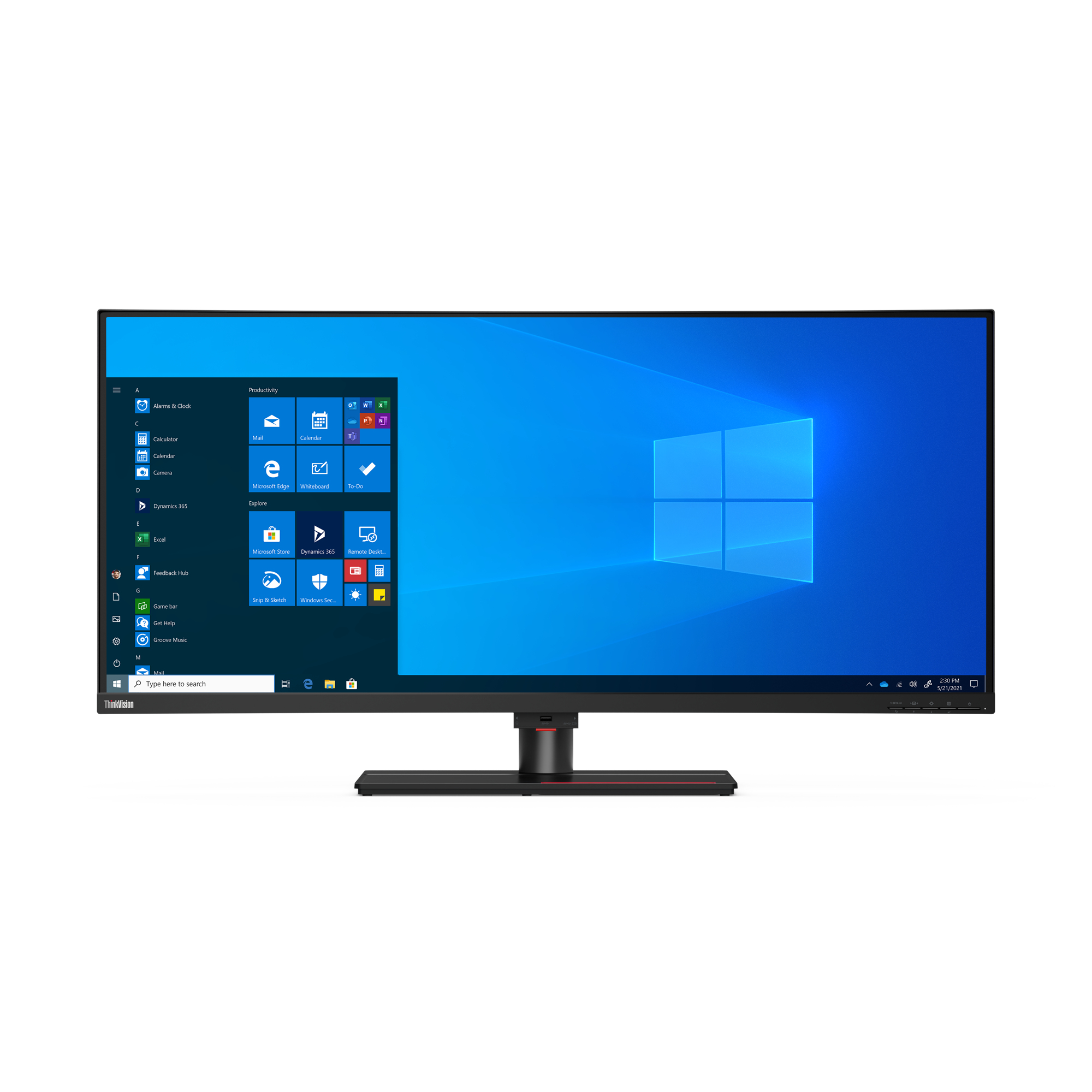 Lenovo ThinkVision P40w-20 computer monitor 100,8 cm (39.7") 5120 x 2160 Pixels 5K Ultra HD LED Zwart (62C1GAT6EU) thumbnail