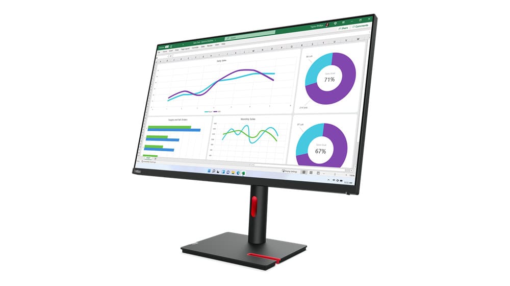 Lenovo ThinkVision T32p-30 80 cm (31.5") 3840 x 2160 Pixels 4K Ultra HD LED Zwart (63D2GAT1EU) thumbnail