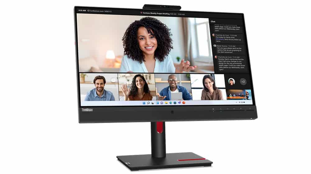 Lenovo ThinkVision T24mv-30 60,5 cm (23.8) 1920 x 1080 Pixels Full HD LED Zwart (63D7UAT3EU) thumbnail