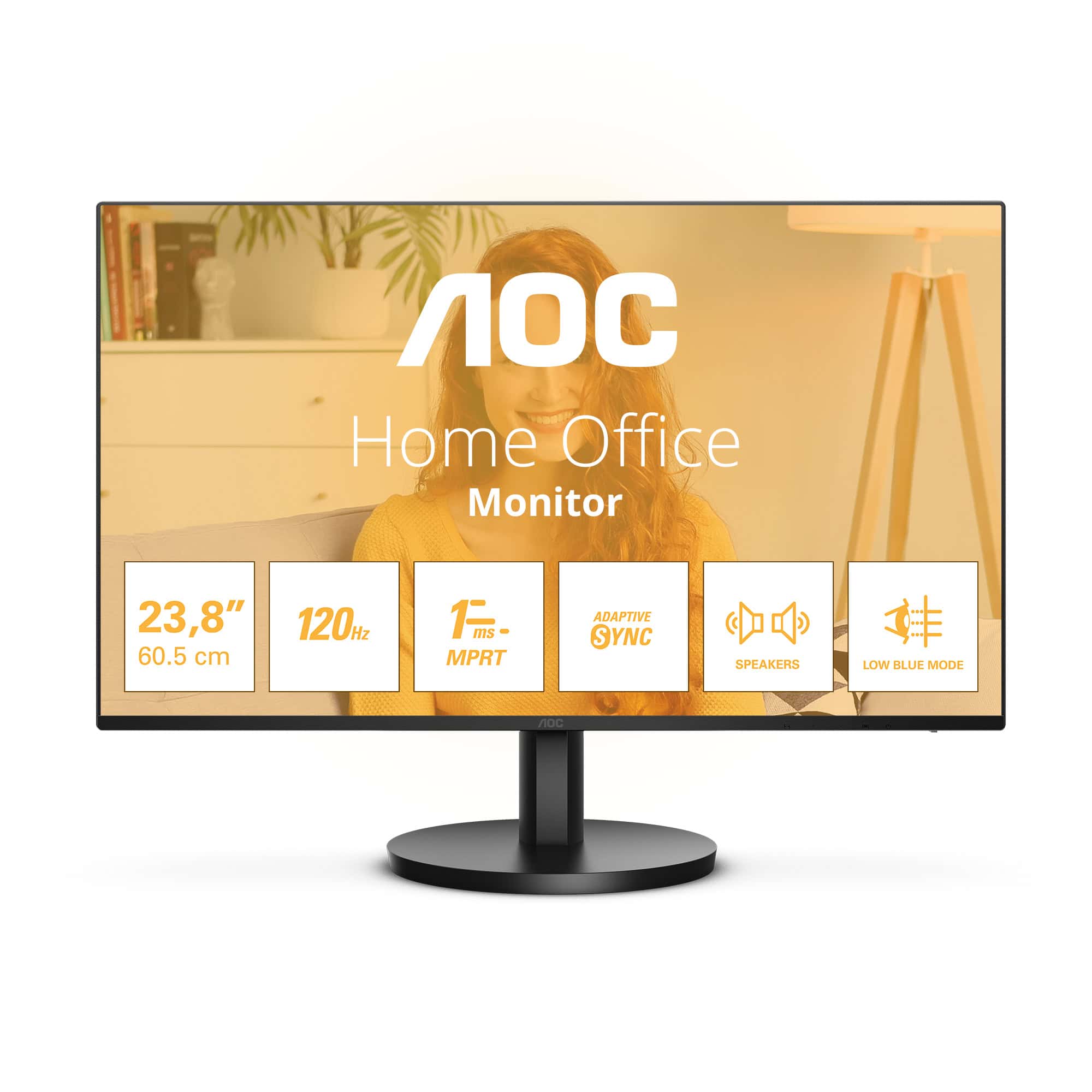 AOC B3 24B3QA2 computer monitor 60,5 cm (23.8) 1920 x 1080 Pixels Full HD LED Zwart (24B3QA2) thumbnail