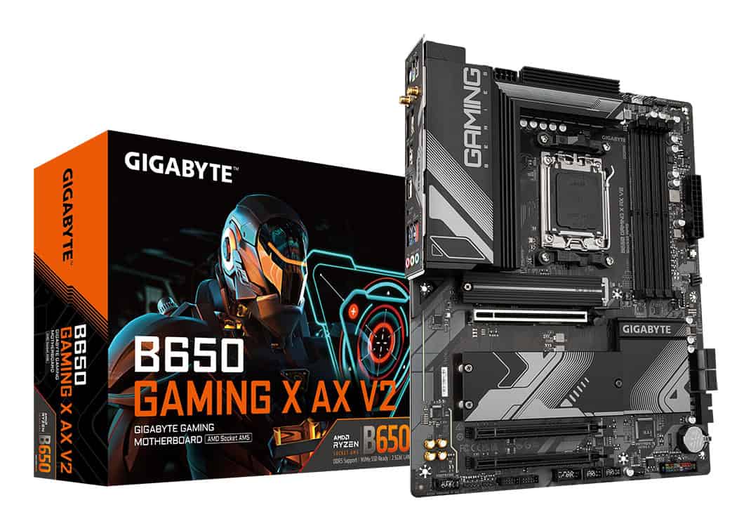 GIGABYTE B650 GAMING X AX V2 moederbord AMD B650 Socket AM5 ATX (B650 GMNG X AX V2) thumbnail