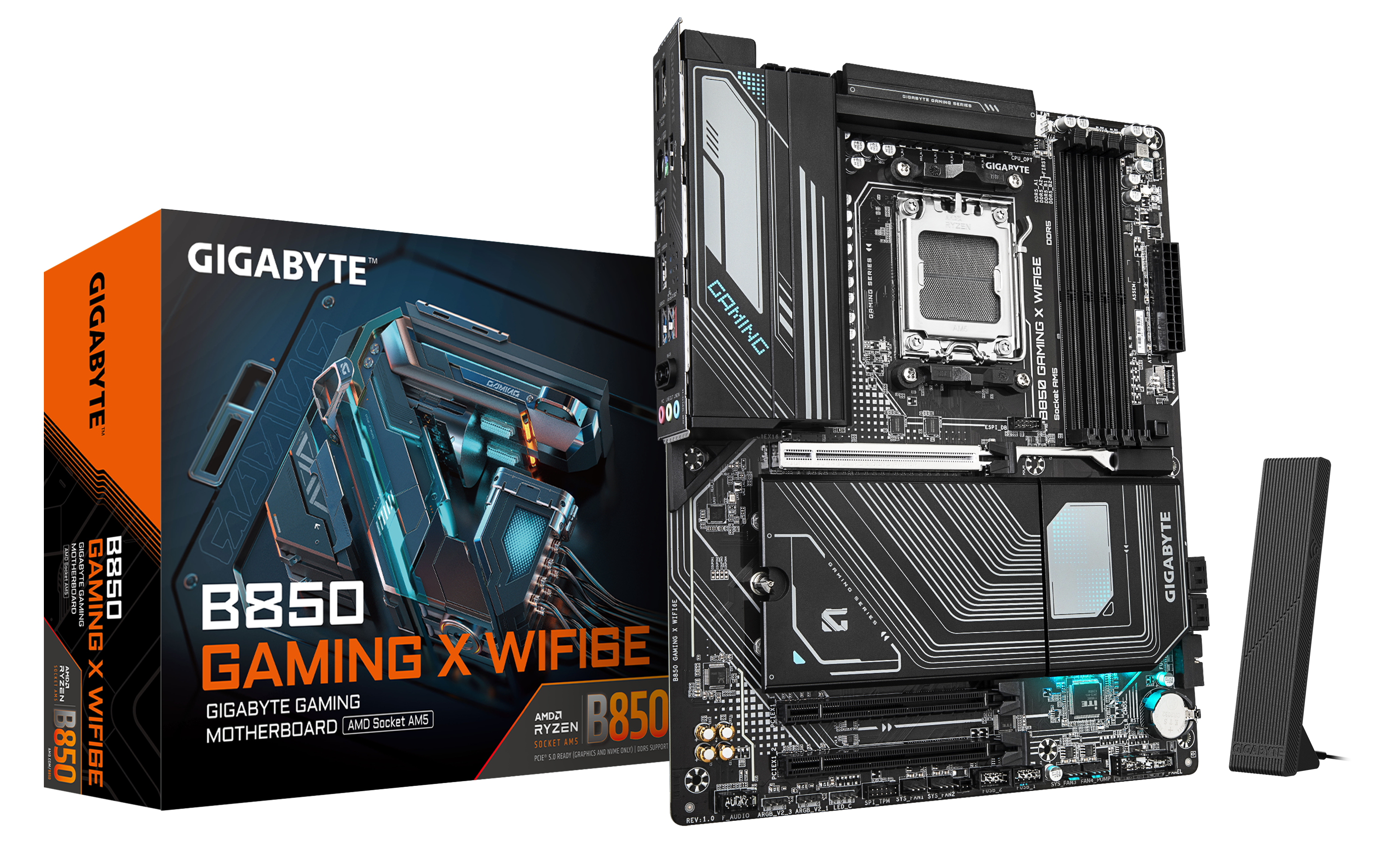 GIGABYTE B850 GAMING X WIFI6E moederbord AMD B850 Socket AM5 ATX (B850 GAMING X WF6E) thumbnail