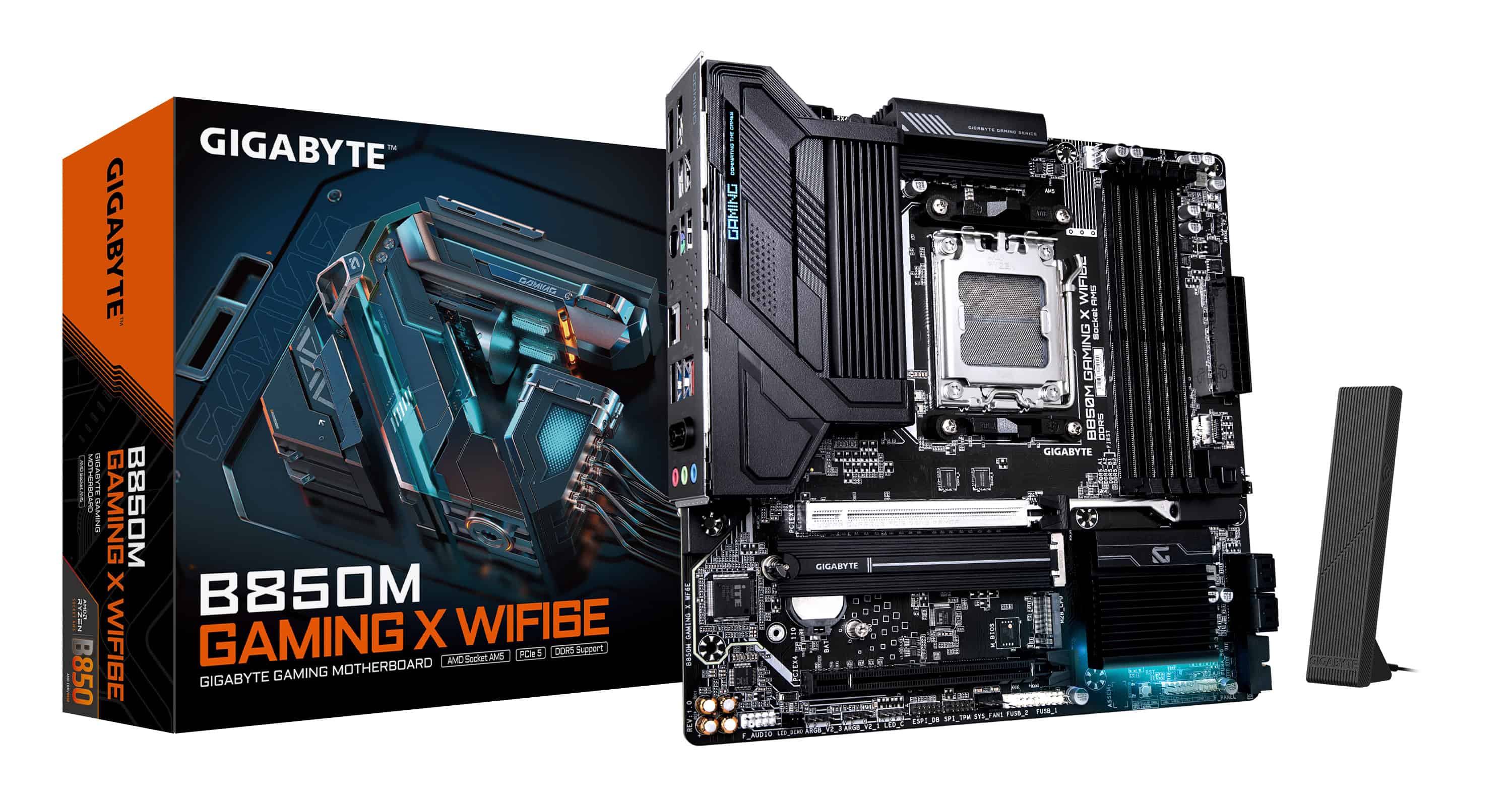 GIGABYTE B850M GAMING X WIFI6E AMD B850 Socket AM5 micro ATX (B850M GMNG X WF6E) thumbnail