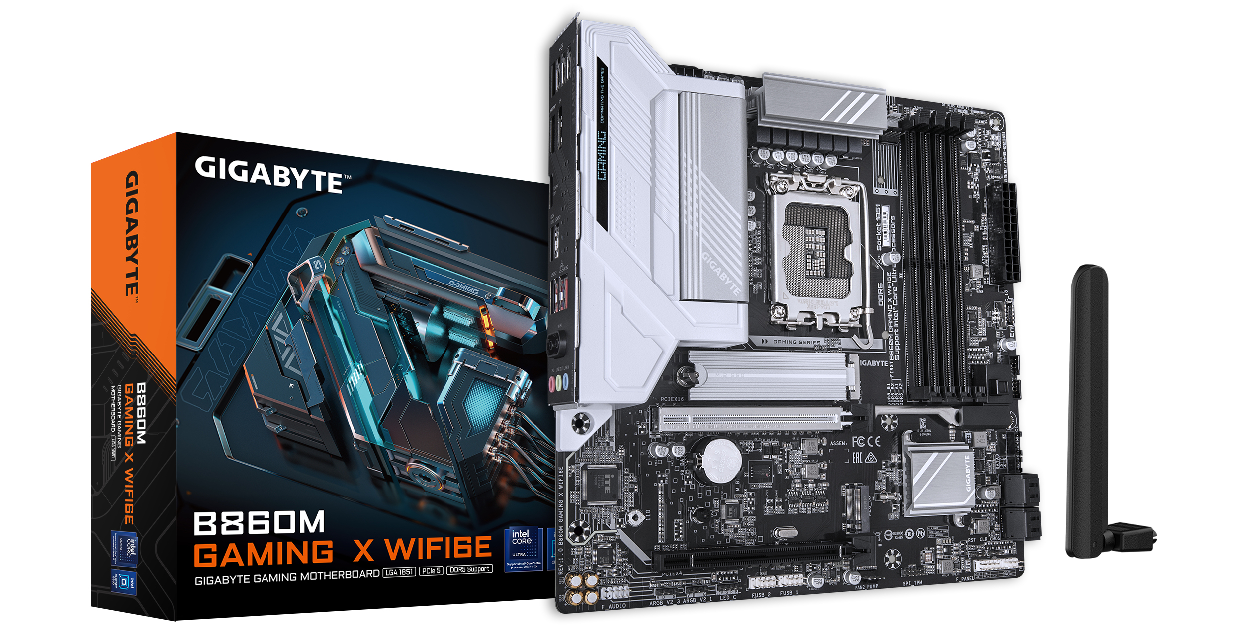 GIGABYTE B860M GAMING X WIFI6E moederbord Intel B860 LGA 1851 (Socket V1) micro ATX (B860M GAMNG X WF6E) thumbnail