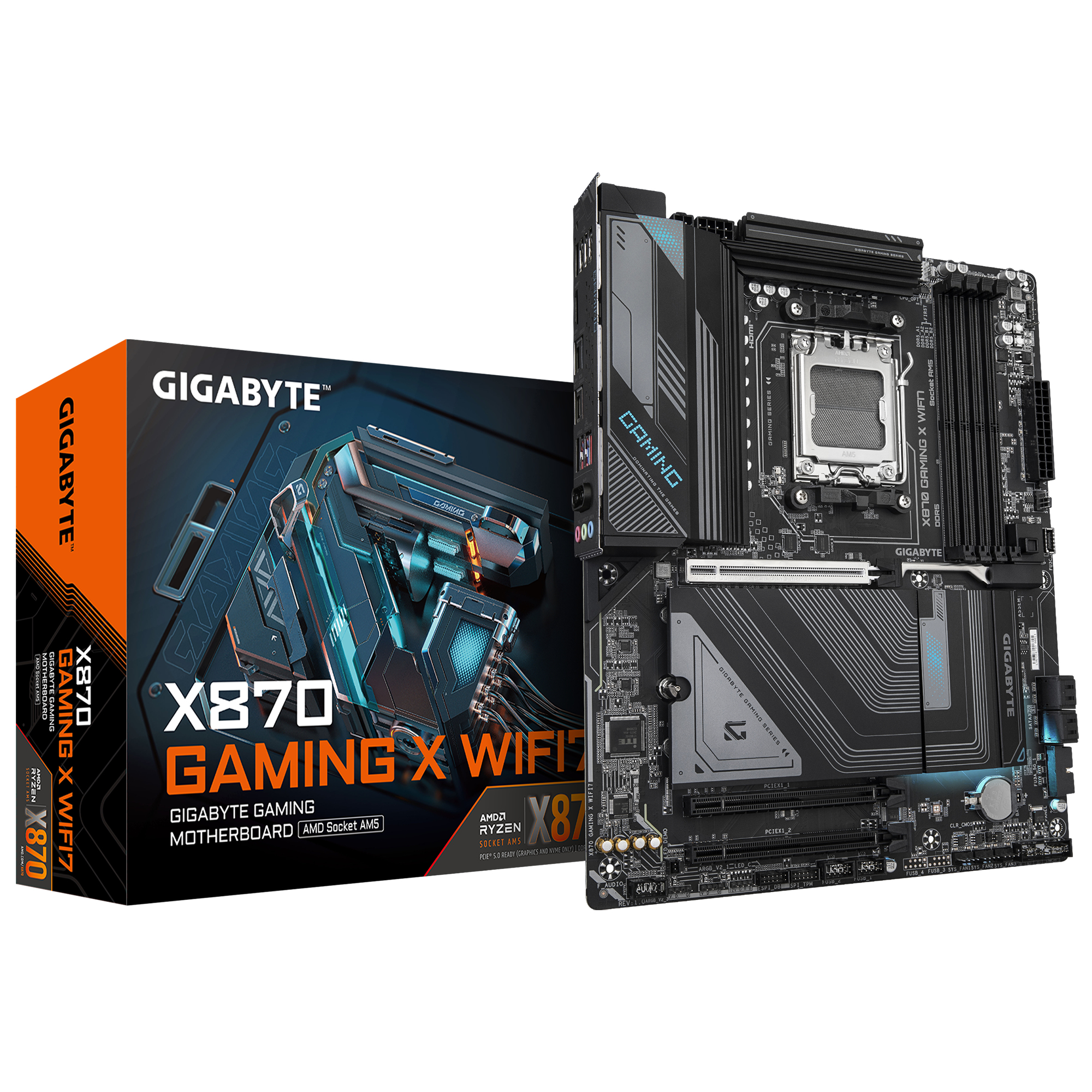 GIGABYTE X870 GAMING X WIFI7 moederbord AMD X870 Socket AM5 ATX (X870 GAMING X WF7) thumbnail
