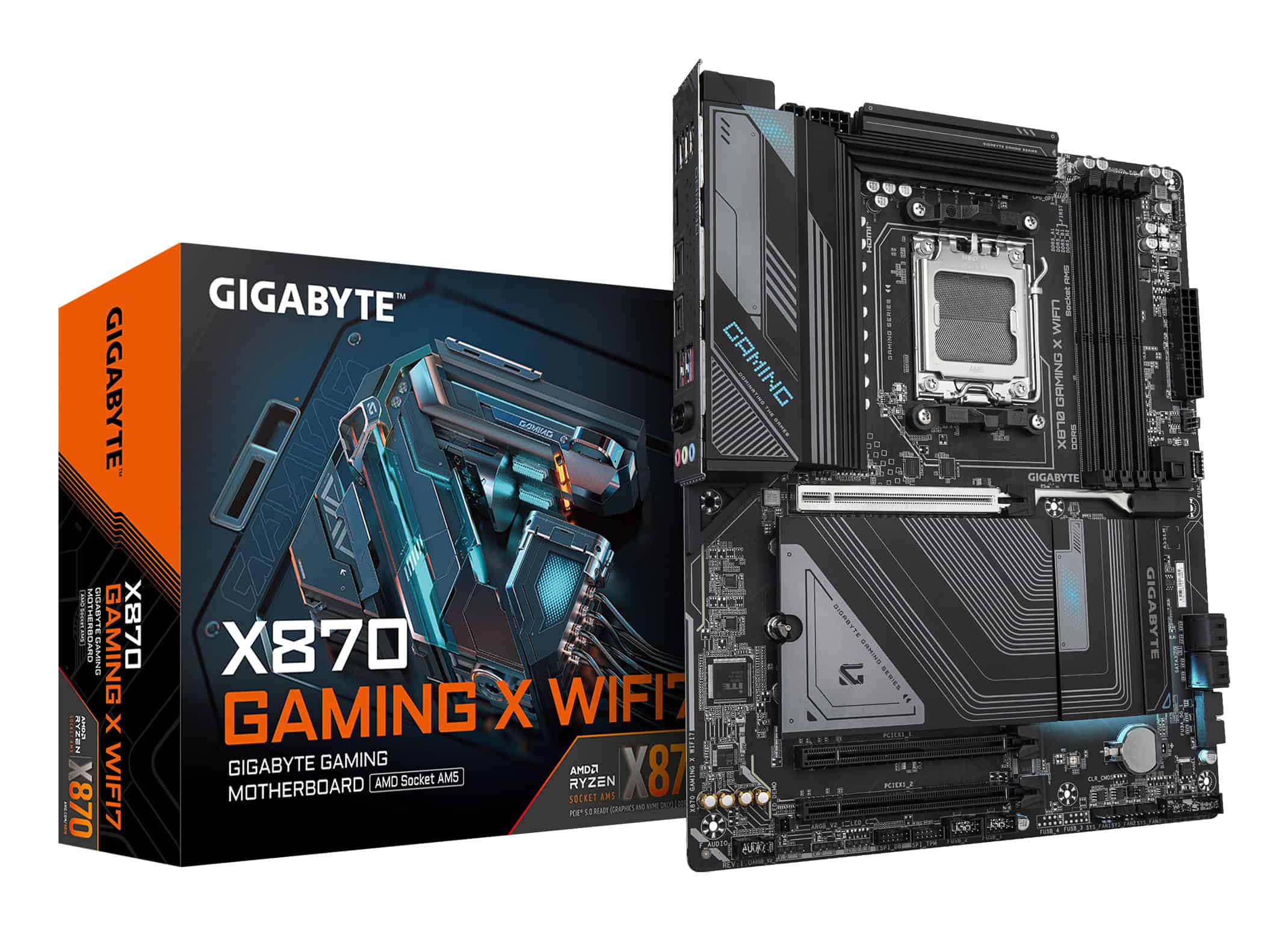 GIGABYTE X870 GAMING X WIFI7 moederbord AMD X870 Socket AM5 ATX (X870 GAMING X WF7) thumbnail