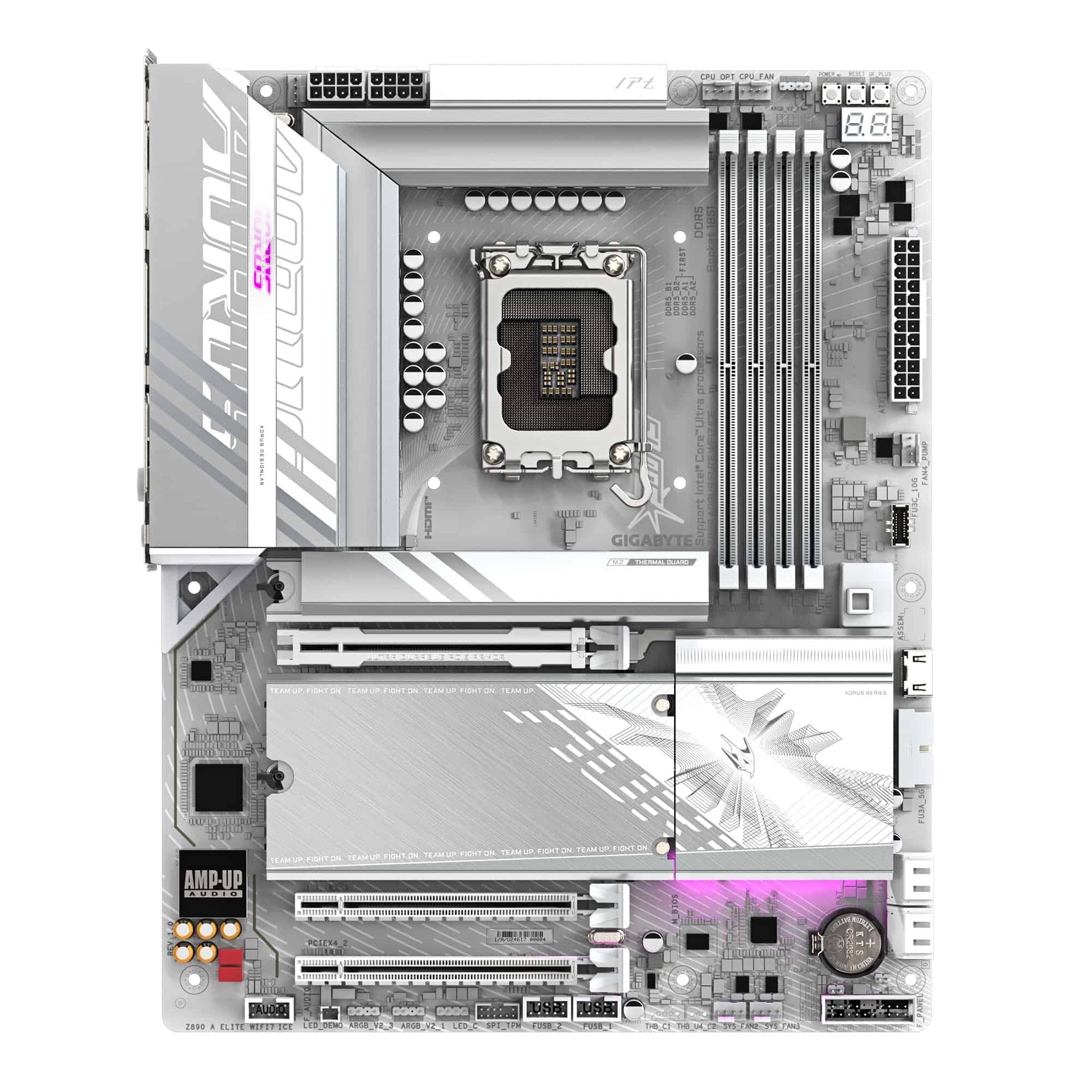 GIGABYTE Z890 AORUS ELITE WIFI7 ICE Intel Z890 LGA 1851 (Socket V1) ATX (Z890 A ELITE WF7) thumbnail