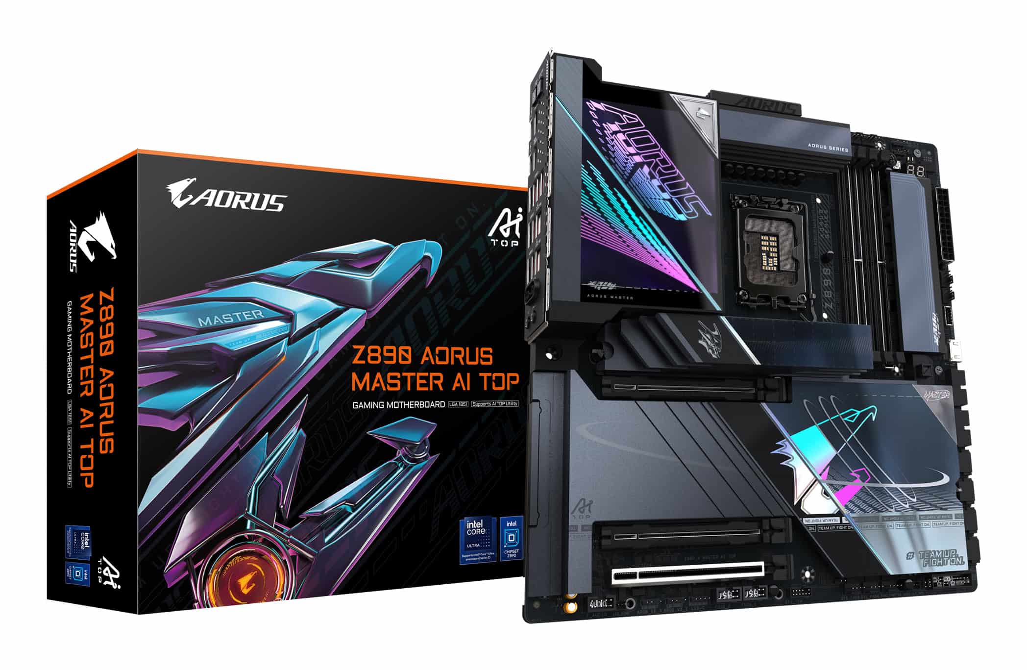 GIGABYTE Z890 AORUS MASTER AI TOP Intel Z890 LGA 1851 (Socket V1) Verlengd ATX (Z890 A MASTER) thumbnail