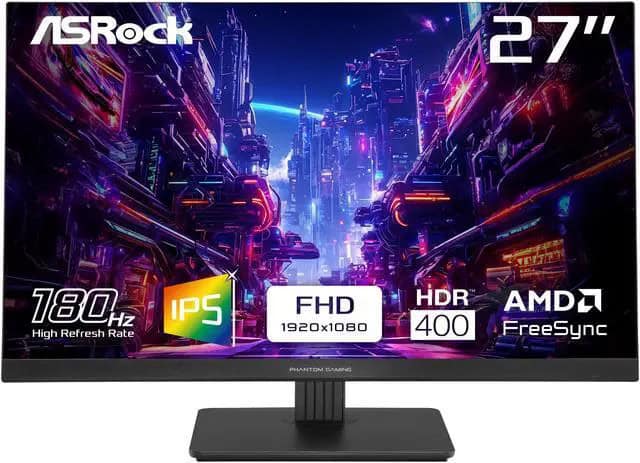 ASRock 27 Phantom Gaming PG27FFT1B monitor (PG27FFT1B) thumbnail