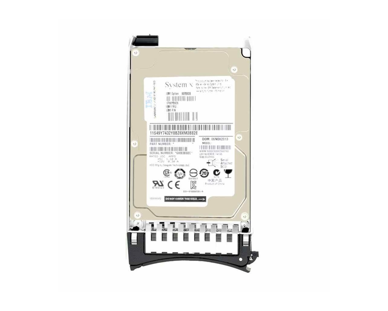 Lenovo 500GB 7.2K 2.5IN SAS (00AJ121) thumbnail