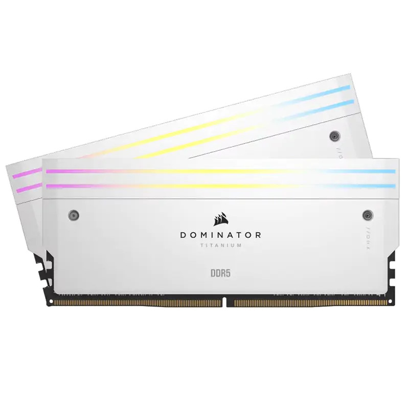 Corsair DOMINATOR TITANIUM RGB DDR5 6000MT/s 96GB - White DIMM / 2x48GB / DDR5 / 1.40V / AMD EXPO & Intel XMP (CMP96GX5M2B6000Z30W) thumbnail