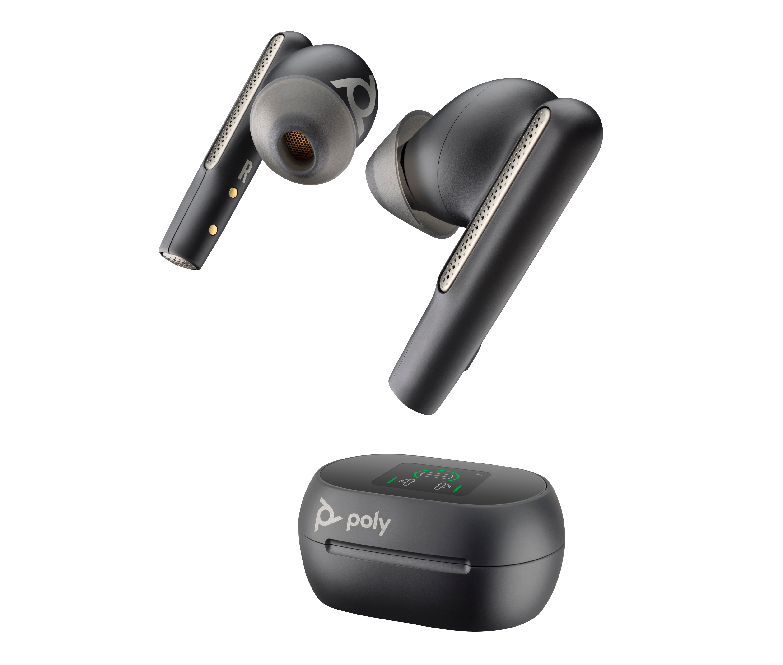 HP Poly Voyager Free 60+ UC M Carbon Black Earbuds + BT700 USB-C-adapter + oplaadcase met touchscreen (7Y8H0AA) thumbnail