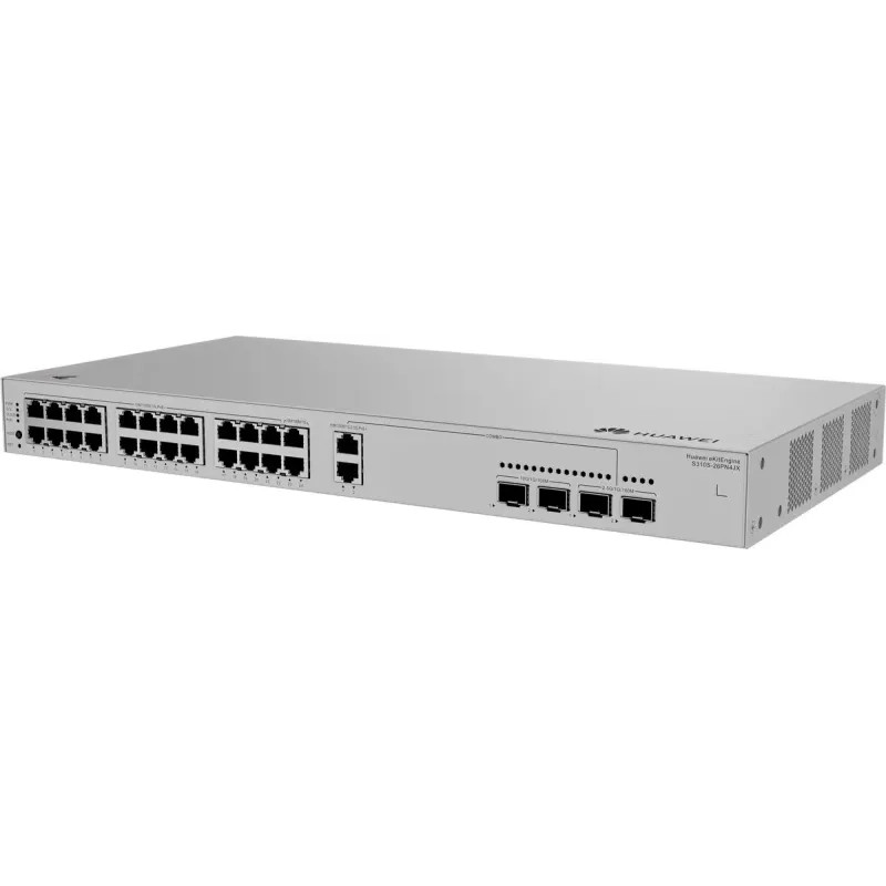 Huawei S310S-26PN4JX - Gigabit PoE switch - 22x GPOE - 2x 2.5G POE - 2x 2.5G SFP - 2x SFP+ (S310S-26PN4JX) thumbnail